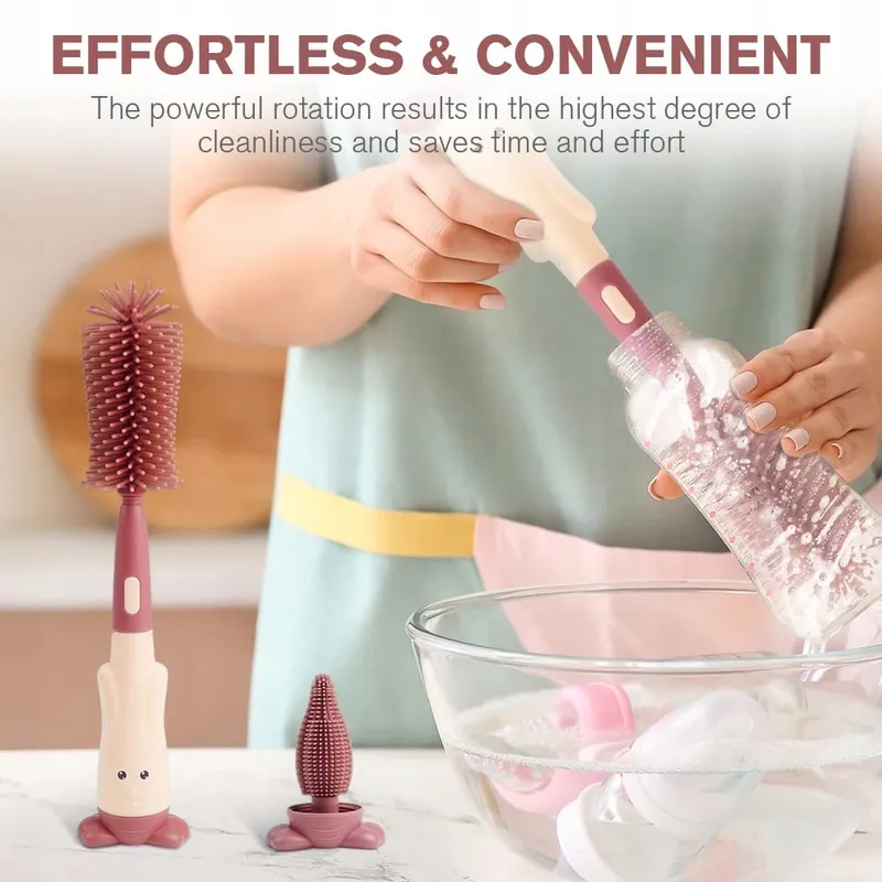 VICLOON Flessenborstel Set 3-in-1 Baby Siliconen BPA-vrij — foto 6