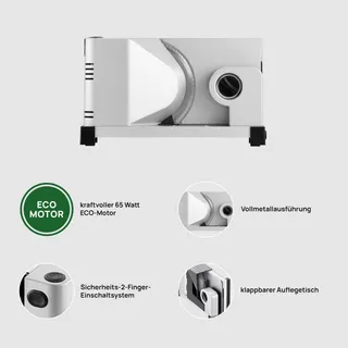 RITTER Icaro 7 Elektrische Allessnijder ECO Motor Zilver — miniatuur 3