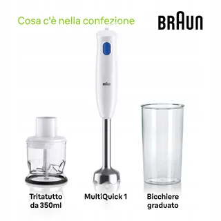 BRAUN MultiQuick 1 MQ10.201M Staafmixer Krachtig Ergonomisch — miniatuur 7