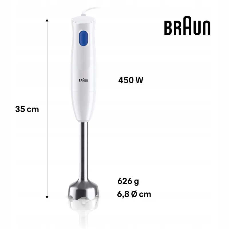 BRAUN MultiQuick 1 MQ10.201M Staafmixer Krachtig Ergonomisch — foto 3