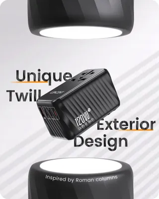 LENCENT Reisadapter 120W GaN3 USB C PD3.0 QC EU USA UK AU — miniatuur 4