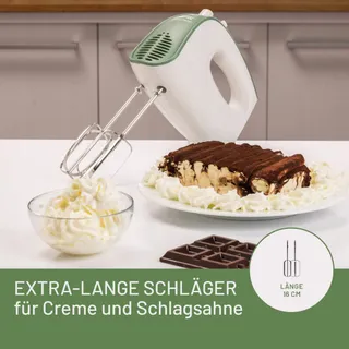 IMETEC Crea&Crema Handmixer 5 Snelheden 500W Wit Groen — miniatuur 3