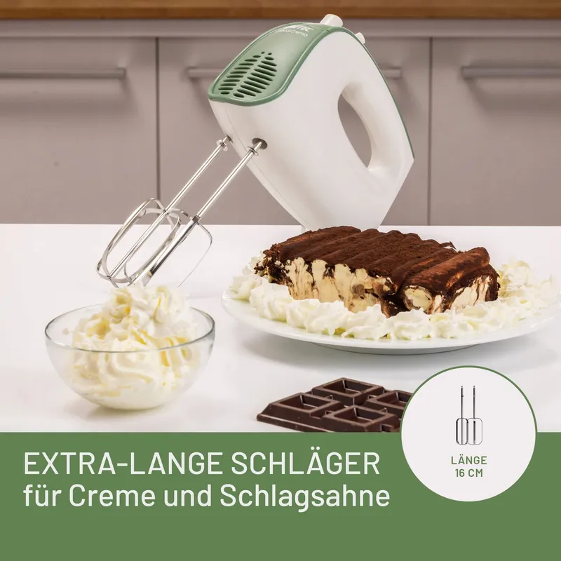 IMETEC Crea&Crema Handmixer 5 Snelheden 500W Wit Groen — foto 3