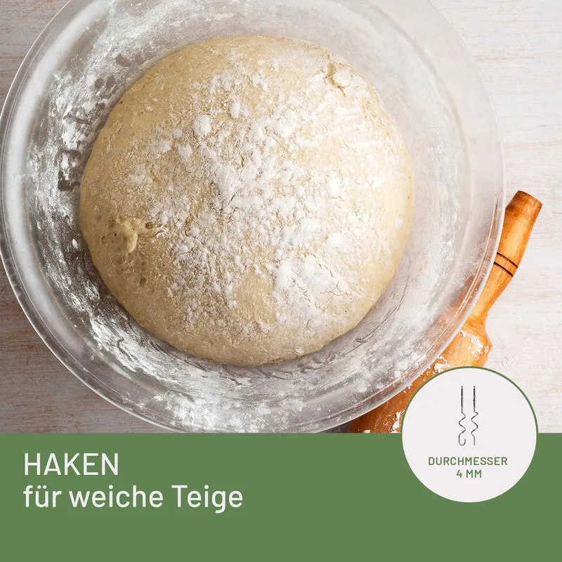 IMETEC Crea&Crema Handmixer 5 Snelheden 500W Wit Groen — foto 4