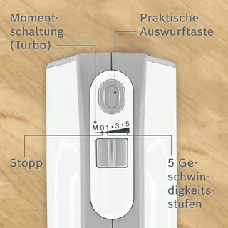BOSCH Styline Handmixer Set 550W Wit — miniatuur 6