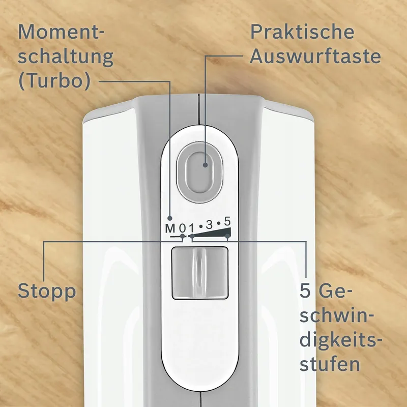 BOSCH Styline Handmixer Set 550W Wit — foto 6