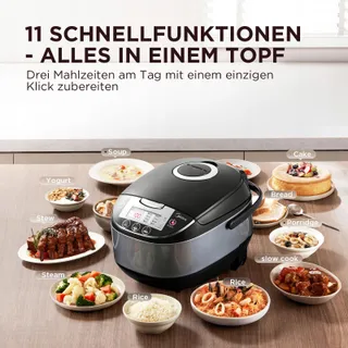MIDEA Multicooker 5L 11 Programma's 10 Personen Warmhoudfunctie — miniatuur 2