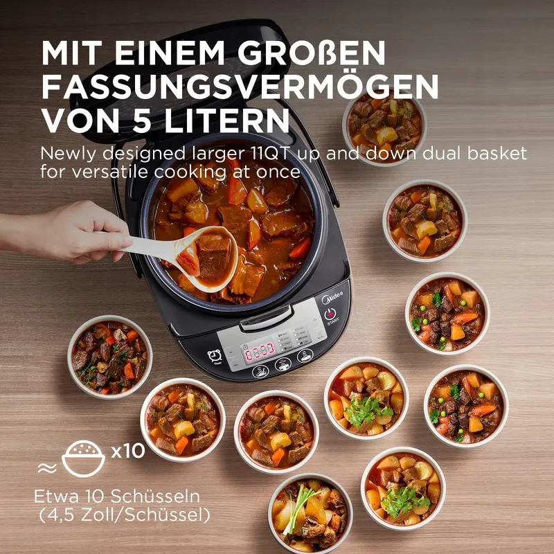 MIDEA Multicooker 5L 11 Programma's 10 Personen Warmhoudfunctie — foto 5
