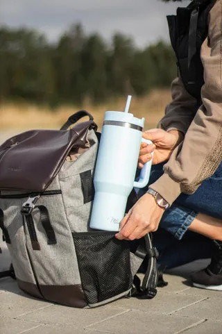 MILU Thermosbeker 1200ml Met Handvat En Rietje RVS 40oz — miniatuur 7