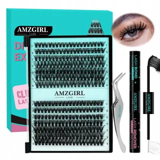 AMZGIRL Wimperextensieset 280 Stuks D-Mix 9-16mm — miniatuur 1