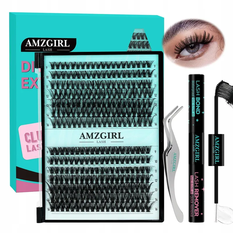 AMZGIRL Wimperextensieset 280 Stuks D-Mix 9-16mm — foto 1