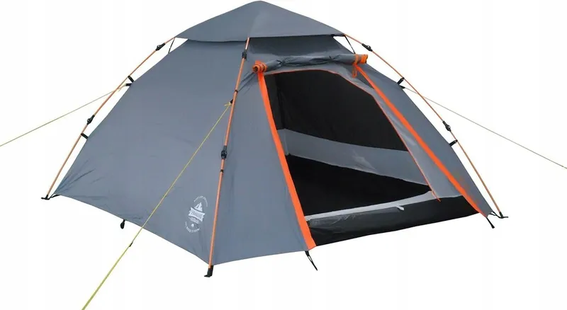 LUMALAND Pop Up Koepeltent 3 Personen 215x195x120cm Grijs — foto 1