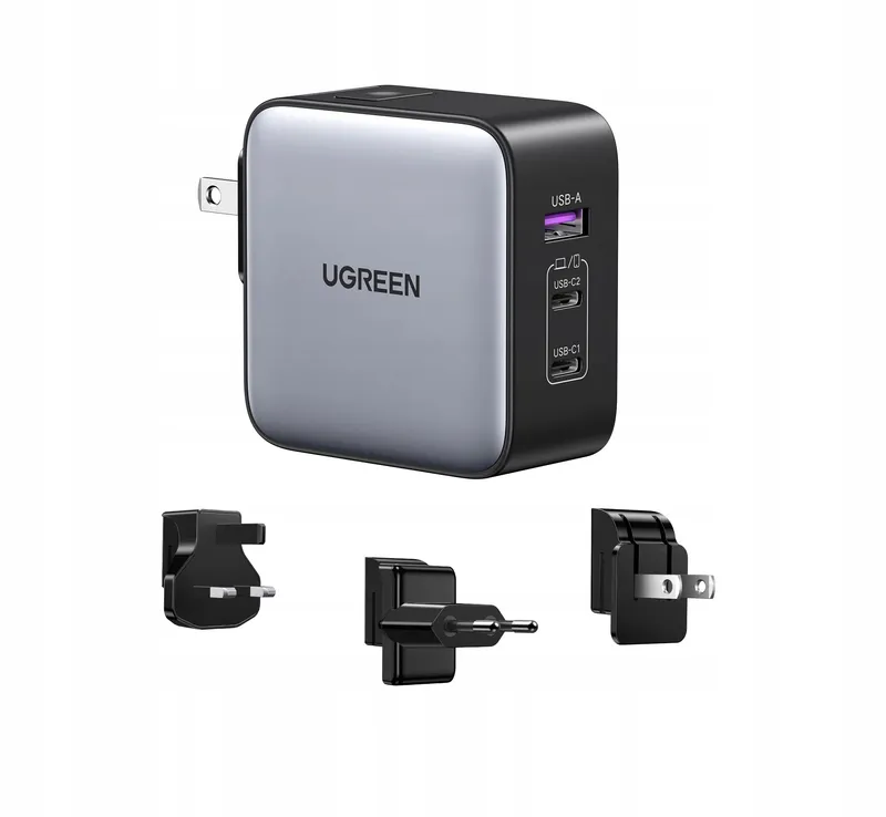 UGREEN Nexode 65W USB C Oplader GaN 3-Poorts Reisoplader — foto 1