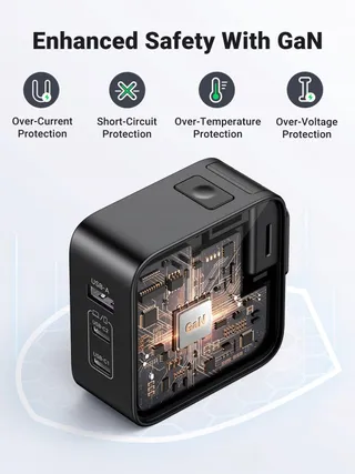 UGREEN Nexode 65W USB C Oplader GaN 3-Poorts Reisoplader — miniatuur 7