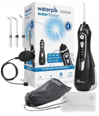WATERPIK Draadloze Waterflosser 4 Opzetstukken Zwart Versie 2 — miniatuur 9