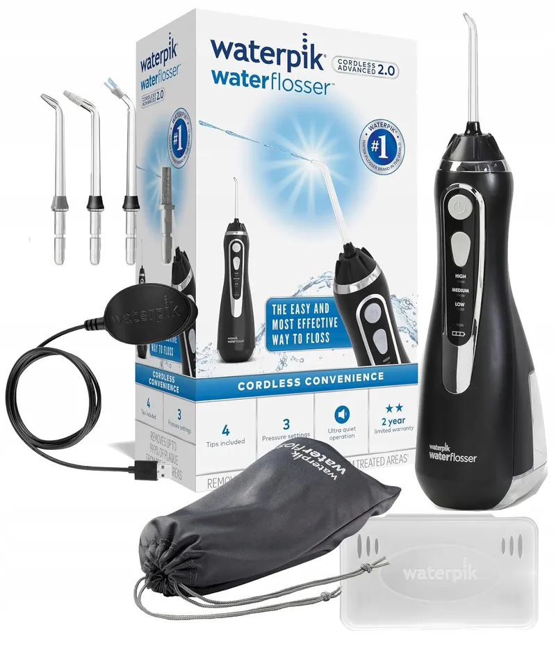 WATERPIK Draadloze Waterflosser 4 Opzetstukken Zwart Versie 2 — foto 9