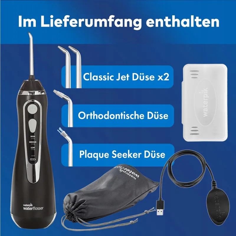 WATERPIK Draadloze Waterflosser 4 Opzetstukken Zwart Versie 2 — foto 7