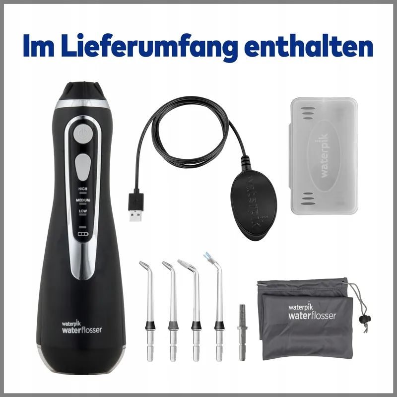 WATERPIK Draadloze Waterflosser 4 Opzetstukken Zwart Versie 2 — foto 8