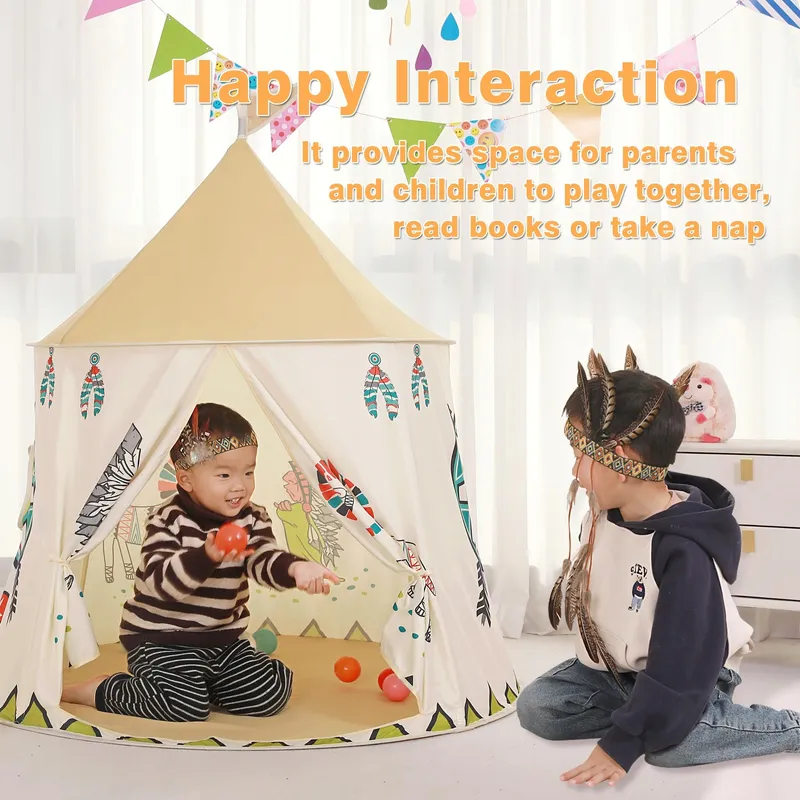 GEIWENLE Tipi Speeltent Voor Kinderen EN71 Binnen En Buiten — foto 6