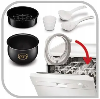 TEFAL RK8121 Multicooker 45-in-1 5L RVS LCD Receptenboek — miniatuur 9