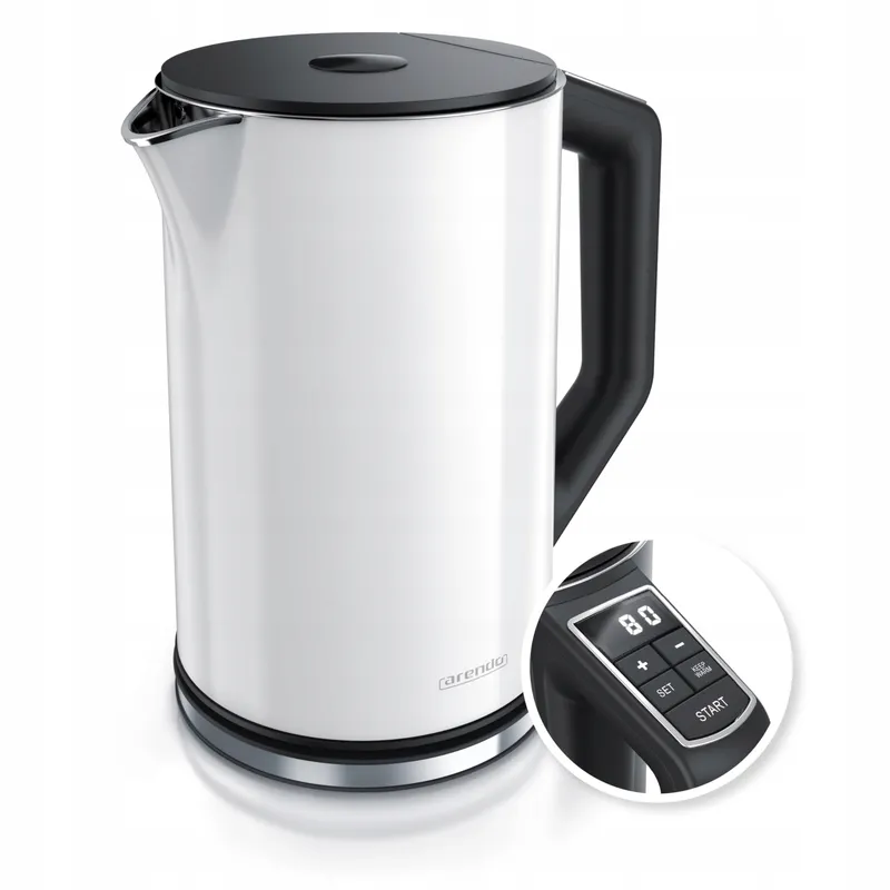 ARENDO Waterkoker 1,5L 2200W Wit Temp. 40-100°C — foto 1
