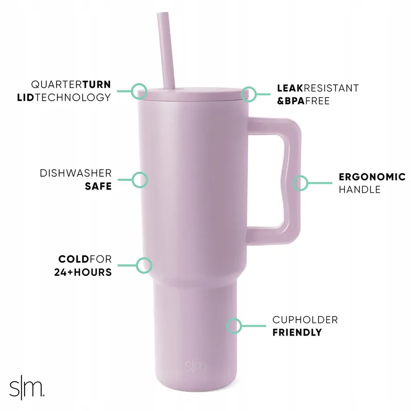 SIMPLE MODERN Beker Roestvrij Staal 1180ml Lavendel — foto 2