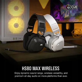 CORSAIR HS80 MAX Wireless Gaming Headset Bluetooth Dolby Atmos — miniatuur 2