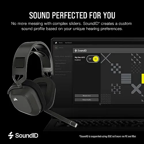 CORSAIR HS80 MAX Wireless Gaming Headset Bluetooth Dolby Atmos — foto 7