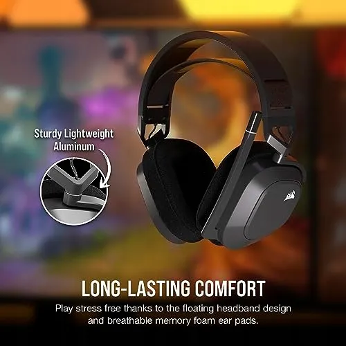 CORSAIR HS80 MAX Wireless Gaming Headset Bluetooth Dolby Atmos — foto 4
