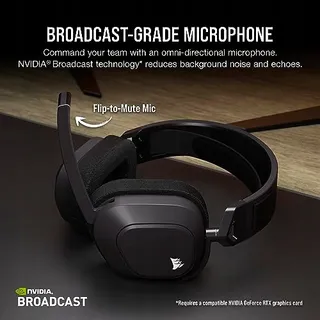 CORSAIR HS80 MAX Wireless Gaming Headset Bluetooth Dolby Atmos — miniatuur 6