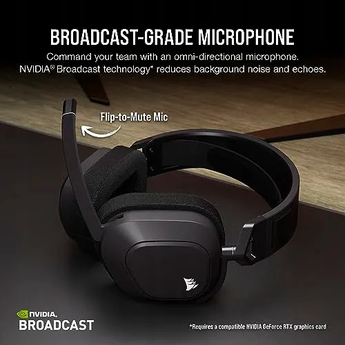 CORSAIR HS80 MAX Wireless Gaming Headset Bluetooth Dolby Atmos — foto 6