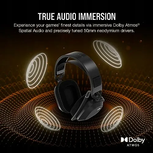 CORSAIR HS80 MAX Wireless Gaming Headset Bluetooth Dolby Atmos — foto 5