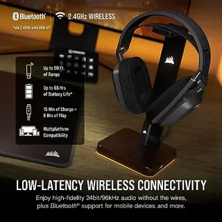 CORSAIR HS80 MAX Wireless Gaming Headset Bluetooth Dolby Atmos — miniatuur 3