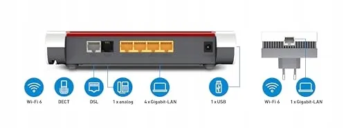 AVM FRITZ Mesh Set Router WiFi 6 1800Mbit/s Repeater 2400Mbit/s — foto 2