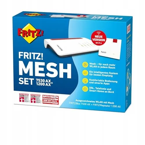 AVM FRITZ Mesh Set Router WiFi 6 1800Mbit/s Repeater 2400Mbit/s — foto 3