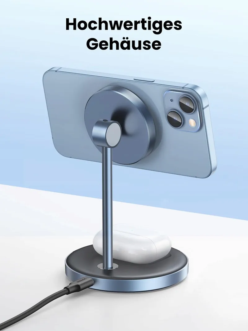 UGREEN MagFlow Oplaadstation iPhone MagSafe AirPods Draadloos — foto 8