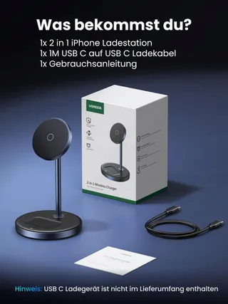 UGREEN MagFlow Oplaadstation iPhone MagSafe AirPods Draadloos — miniatuur 7
