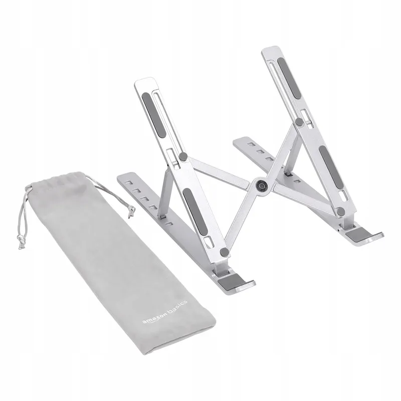 AMAZON BASICS Draagbare Laptopstandaard 6 Standen 10-15,6 Inch Zilver — foto 1