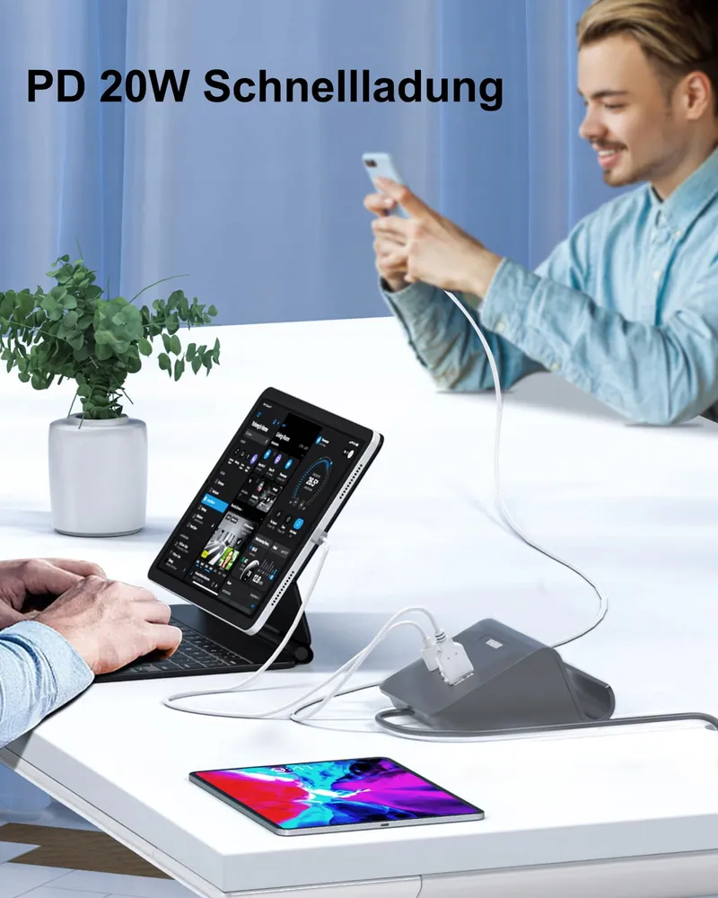 POANES USB C Oplader 25W Snelladen iPhone iPad Samsung iWatch — foto 4
