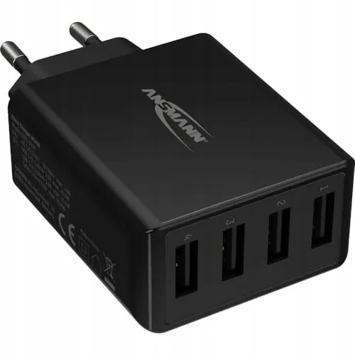 ANSMANN 4-Poorts USB Oplader 30W Smart-IC Snellader — foto 2
