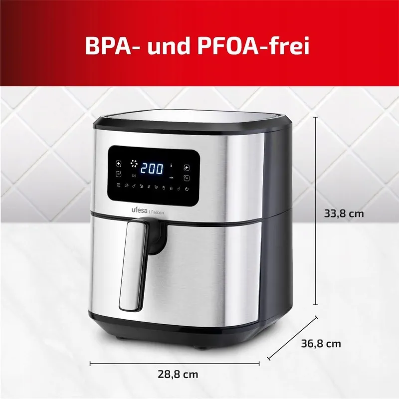 UFESA Falcon Luchtfriteuse 6,5L RVS 1700W — foto 1