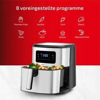 UFESA Falcon Luchtfriteuse 6,5L RVS 1700W — miniatuur 3