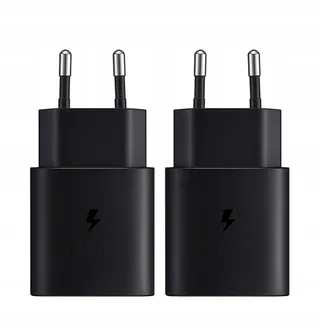 SAMNEER 25W USB-C Snellader Galaxy S20 S21 S22 Note20 Zwart — miniatuur 1