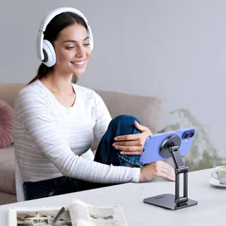 UGREEN Magnetische Telefoonstandaard MagSafe Opvouwbaar Grijs — miniatuur 2