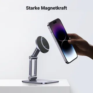 UGREEN Magnetische Telefoonstandaard MagSafe Opvouwbaar Grijs — miniatuur 3