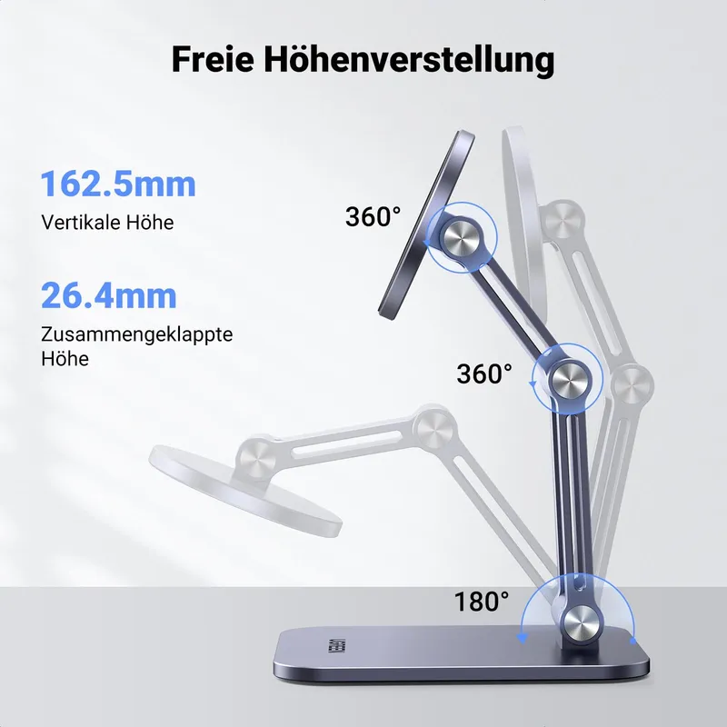 UGREEN Magnetische Telefoonstandaard MagSafe Opvouwbaar Grijs — foto 8