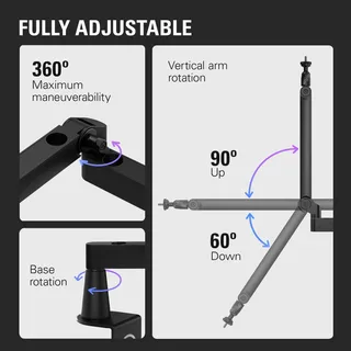 ELGATO Wave Mic Arm LP Premium Microfoonarm Voor Podcast En Streaming — miniatuur 3