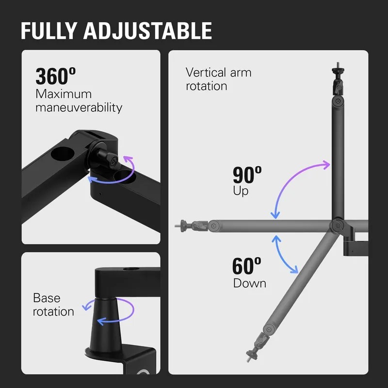 ELGATO Wave Mic Arm LP Premium Microfoonarm Voor Podcast En Streaming — foto 3