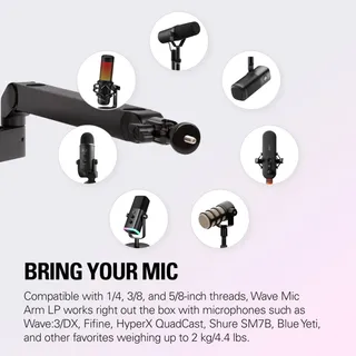 ELGATO Wave Mic Arm LP Premium Microfoonarm Voor Podcast En Streaming — miniatuur 6