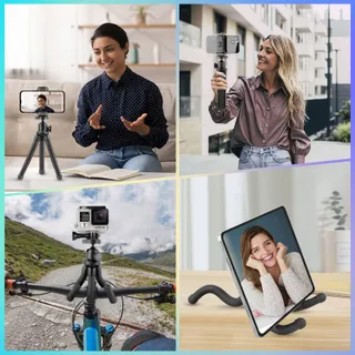 UBEESIZE Siliconen Mini Statief Smartphone En Camera Met Afstandsbediening — miniatuur 3